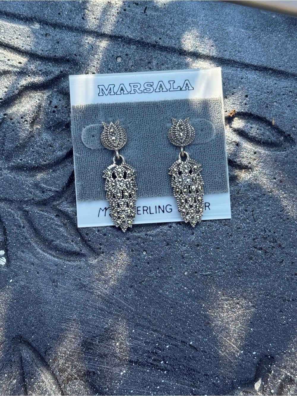 VTG Marsala sterling earrings